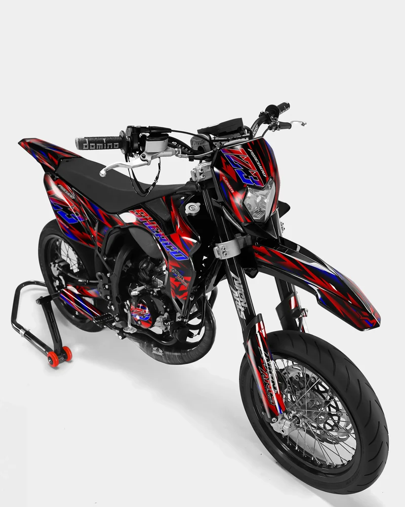 VITRA - Kit deco SHERCO 50cc - Rouge Bleu