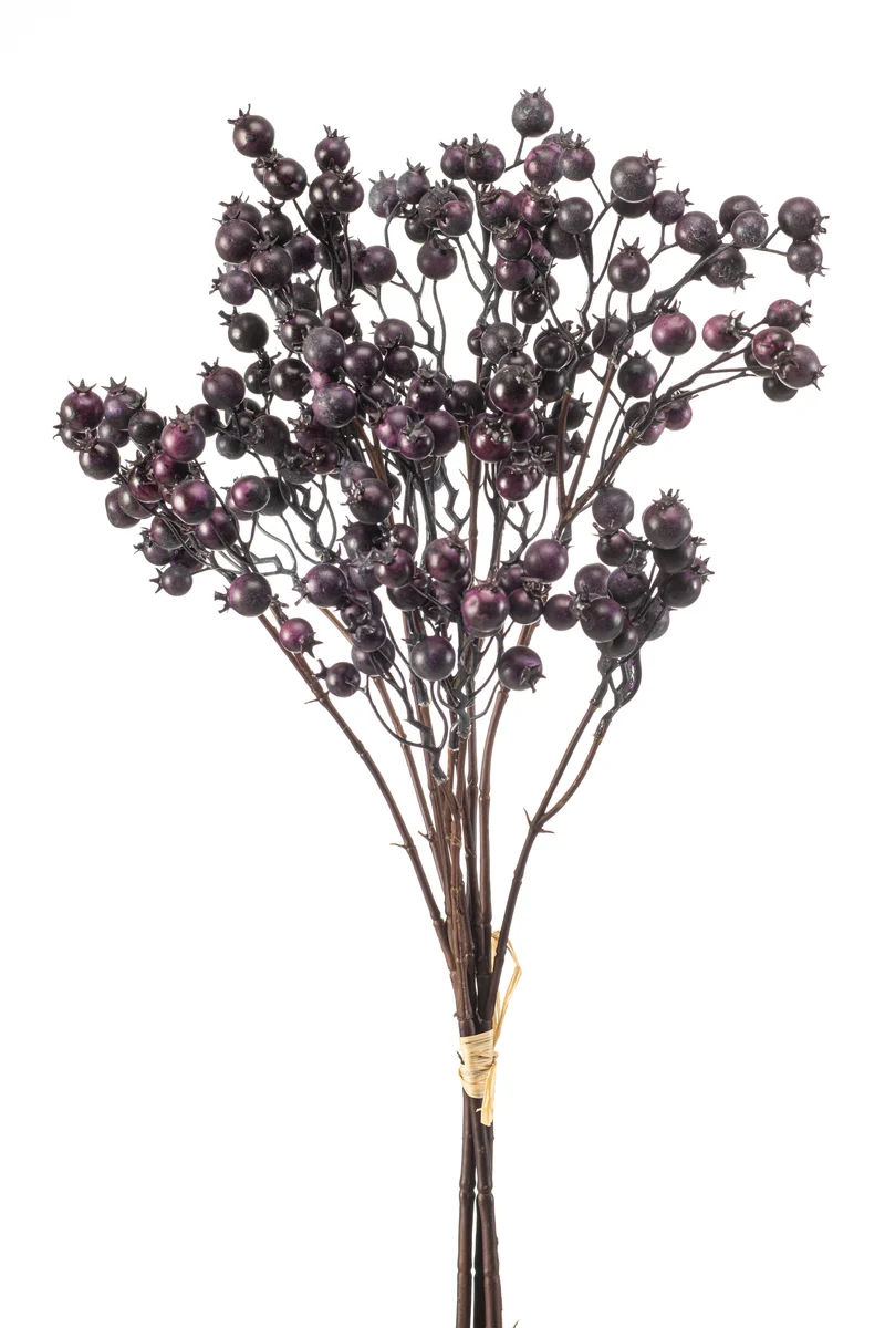Beeren künstlich 60 cm - 1 Bund- Lila