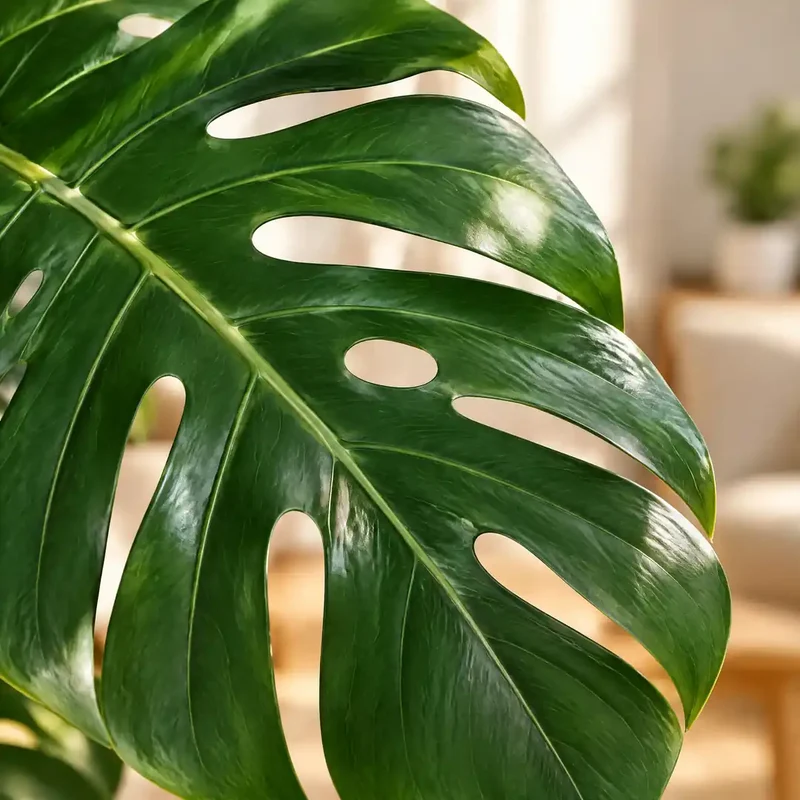 Kunstpflanze groß – künstliche Monstera, 125 cm im Topf