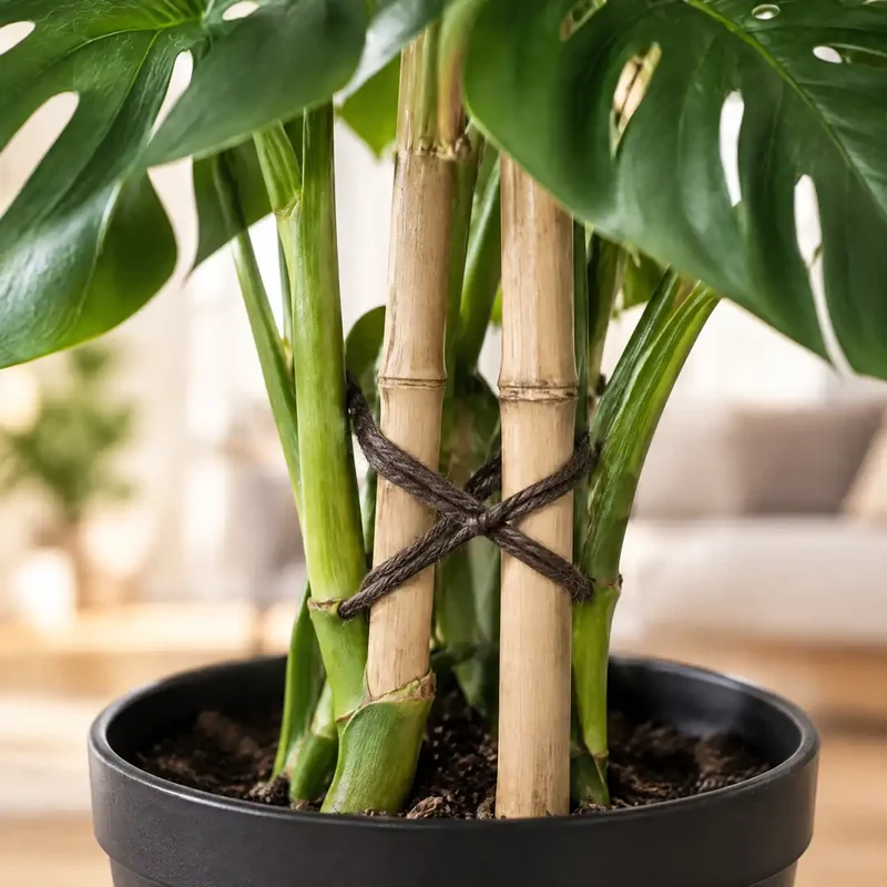 Kunstpflanze groß – künstliche Monstera, 125 cm im Topf