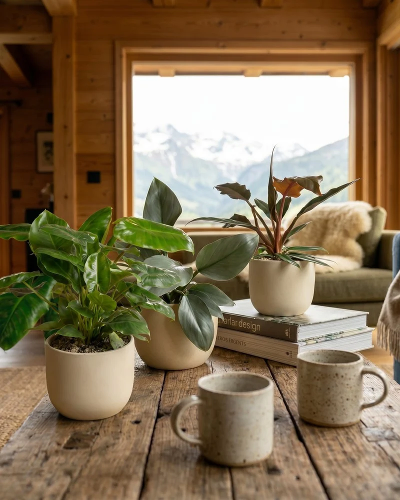 Schweizer Philodendron-Trio