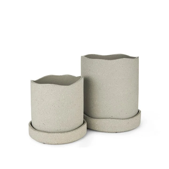 Blumentopf Uneru Pot Grau 16cm - ferm Living