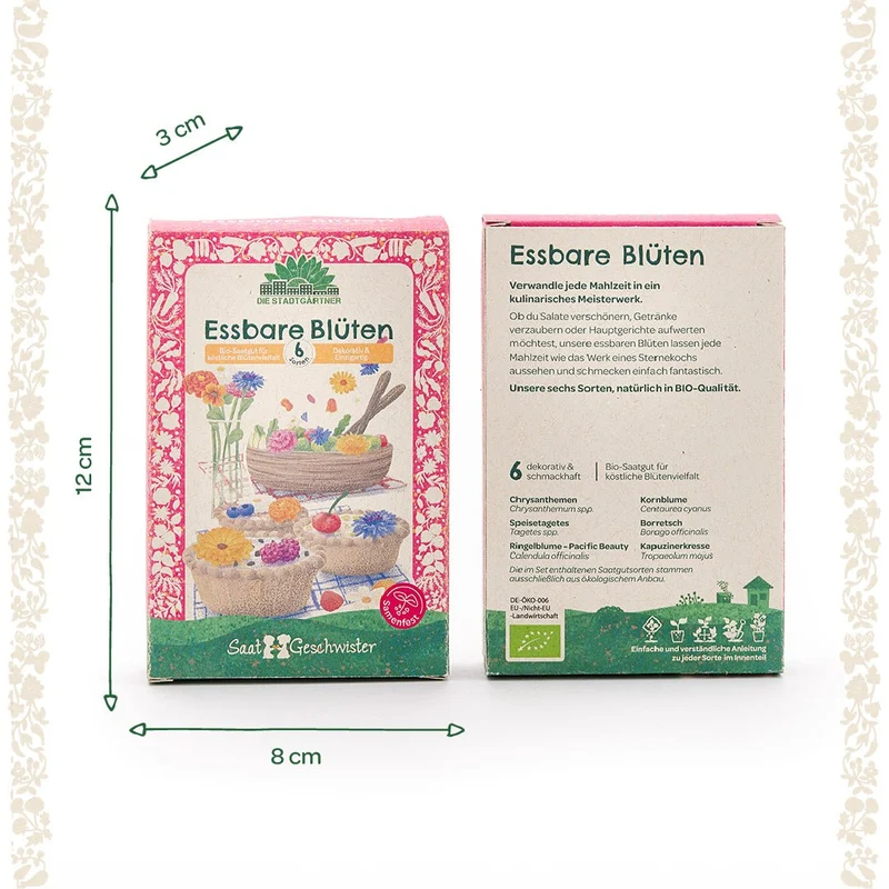 BIO-Saatgut-Set "Essbare Blüten"