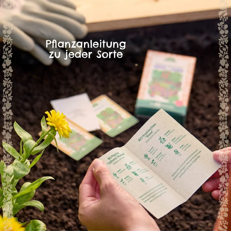 BIO-Saatgut-Set "Kinder-Garten"