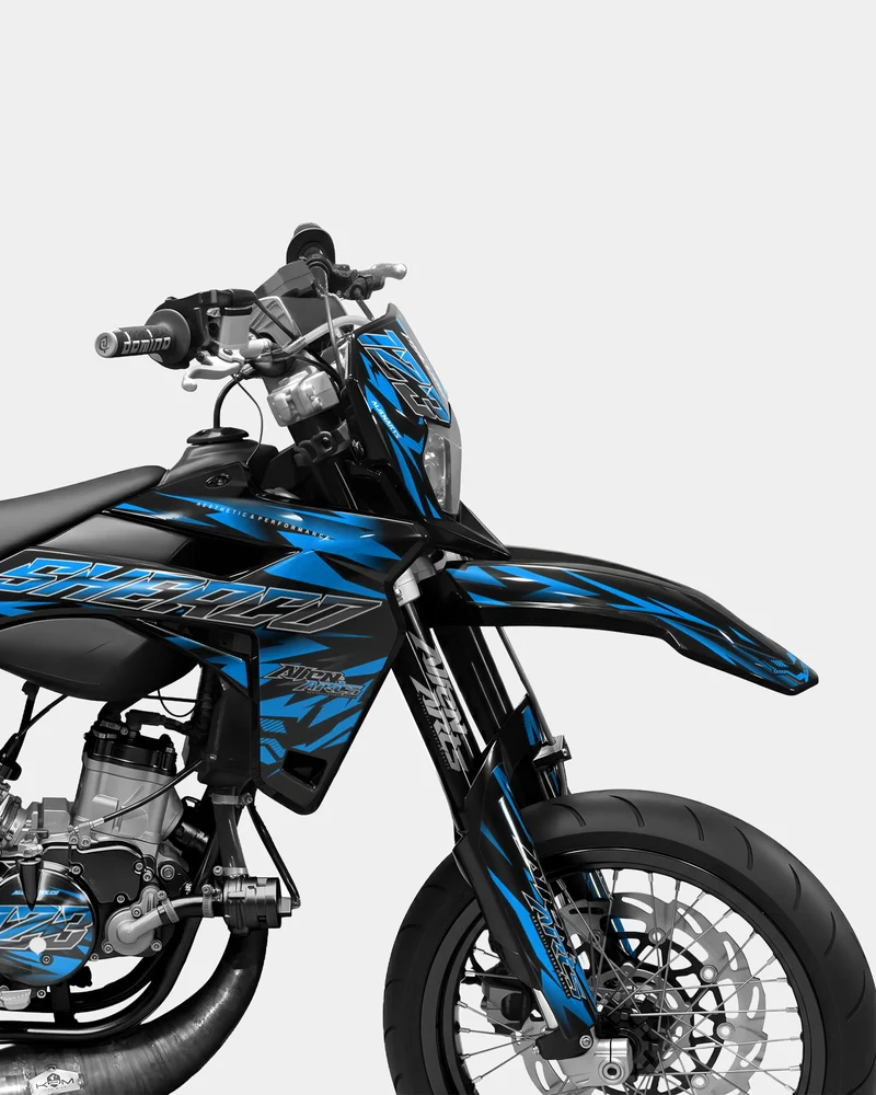 VITRA - Kit deco SHERCO 50cc - Bleu