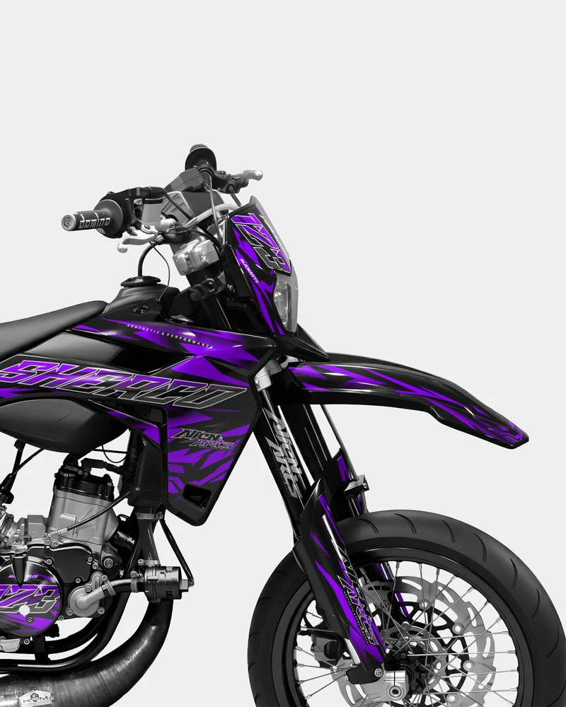 VITRA - Kit deco SHERCO 50cc - Violet
