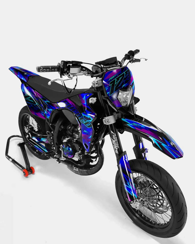 ZÉPHYR - Kit deco SHERCO 50cc - Bleu Rose