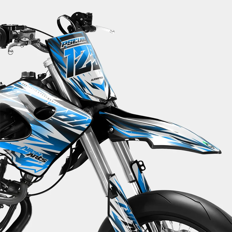 FIKA - Kit deco DERBI 50cc - Bleu