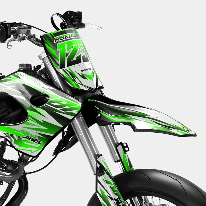 FIKA - Kit deco DERBI 50cc - Vert