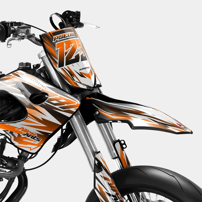 FIKA - Kit deco DERBI 50cc - Orange