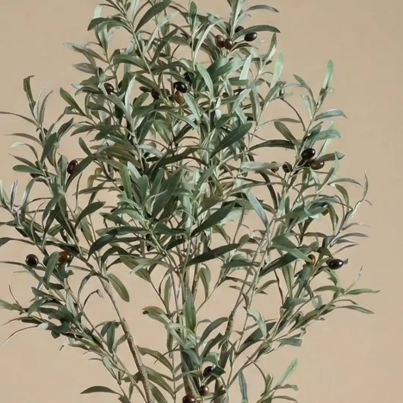 Künstlicher Olivenbaum – große Kunstpflanze im Topf, 140 cm