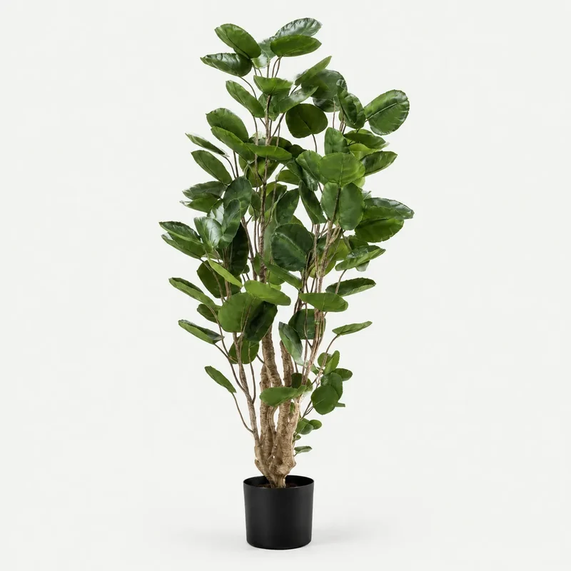 Kunstpflanze groß – künstlicher Polysciasbaum, 105 cm im Topf
