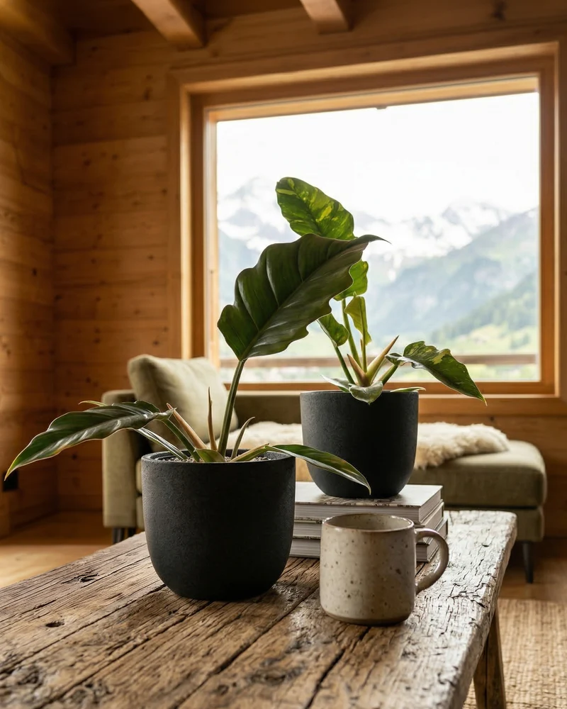 Zackiges Philodendron-Duo