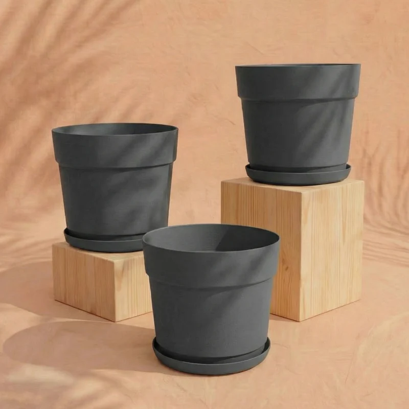 Pflanzkübel-Set 'Bloom' (3× 19)