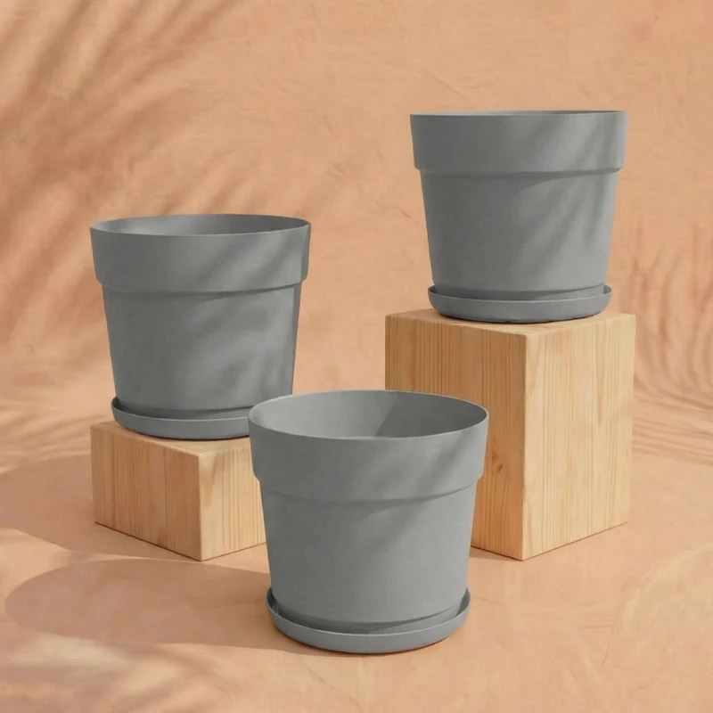 Pflanzkübel-Set 'Bloom' (3× 19)