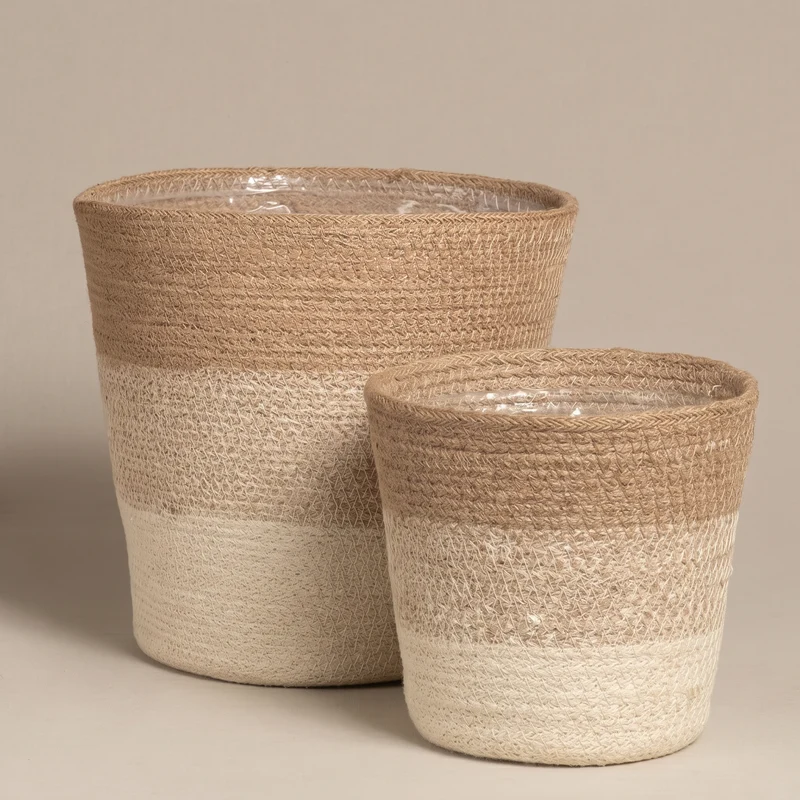 Pflanzenkorb-Set aus Jute (Lapis | 16, 14)
