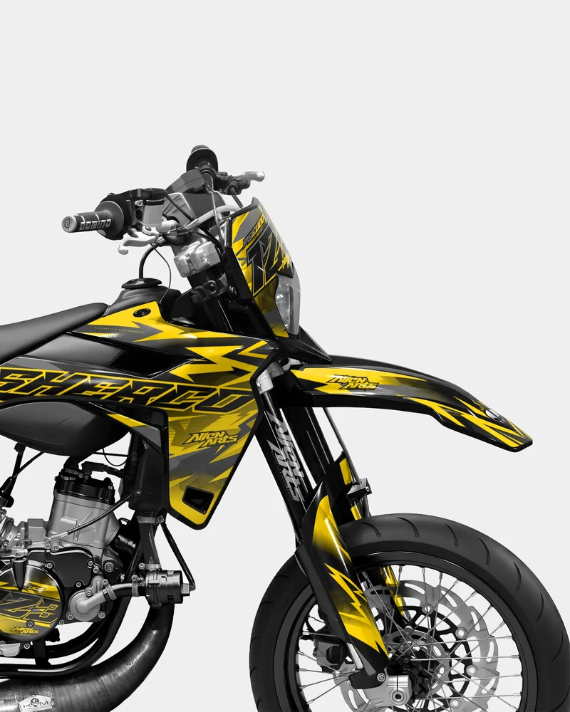 ZÉPHYR - Kit deco SHERCO 50cc - Jaune foncé