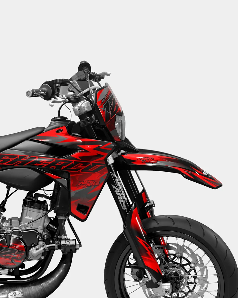 ZÉPHYR - Kit deco SHERCO 50cc - Rouge