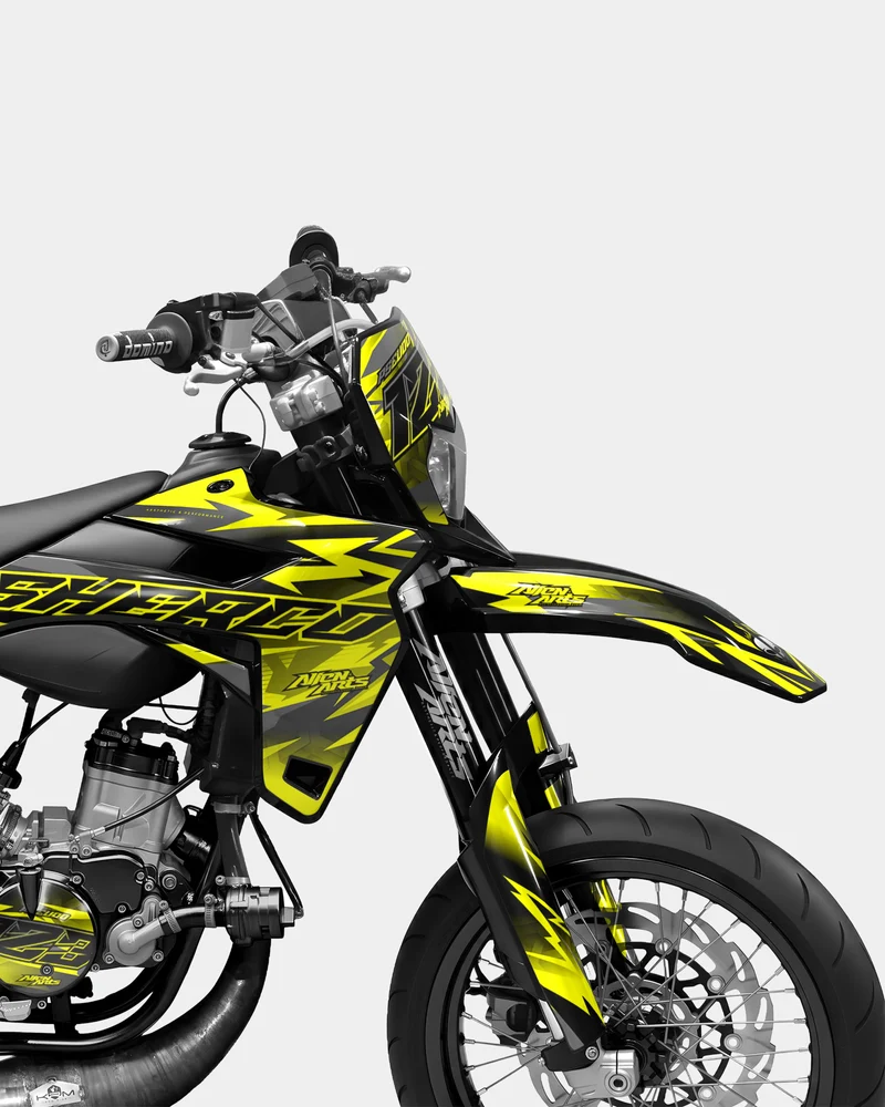 ZÉPHYR - Kit deco SHERCO 50cc - Jaune