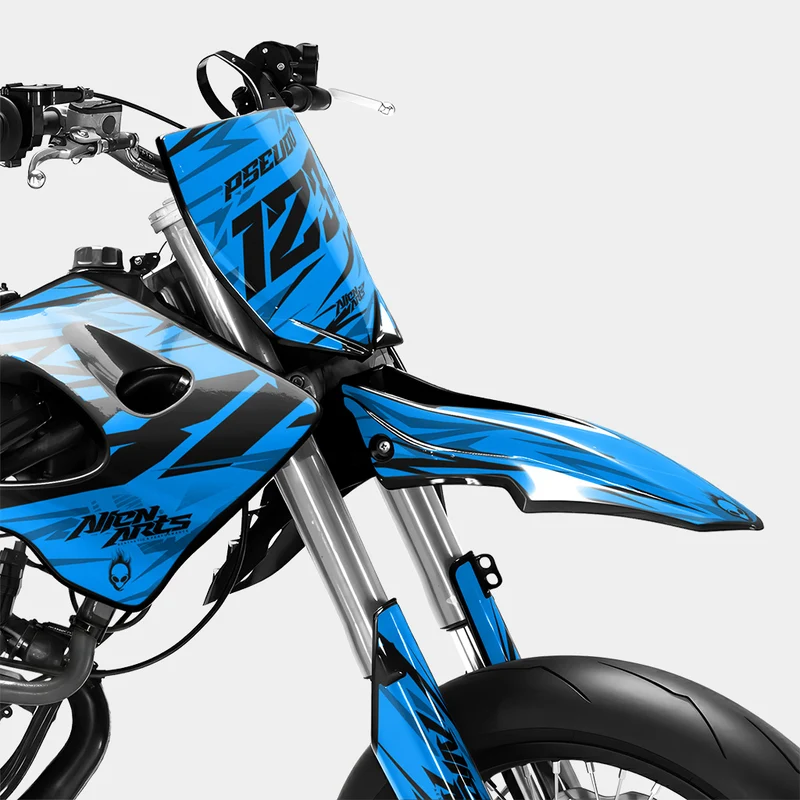 0RBIS - Kit deco DERBI 50cc - Bleu