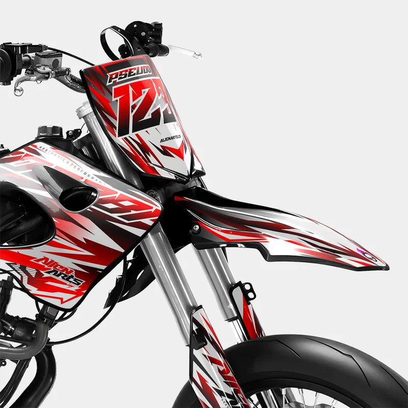 FIKA - Kit deco DERBI 50cc - Rouge