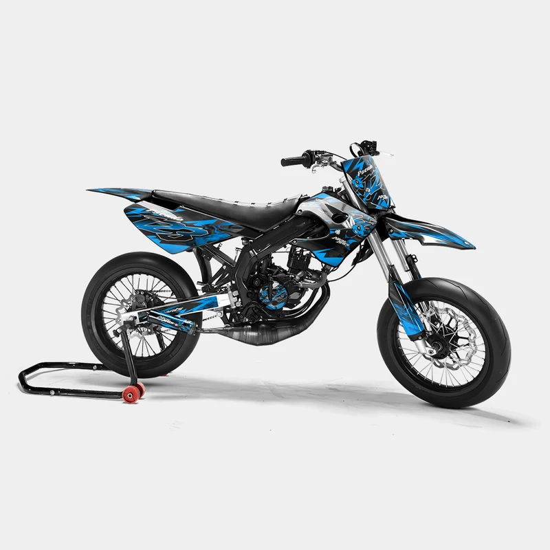 LISSE - Kit deco DERBI 50cc - Bleu
