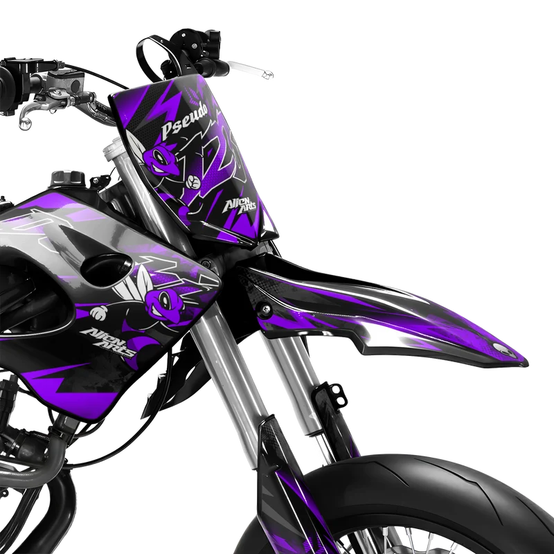 LISSE - Kit deco DERBI 50cc - Violet