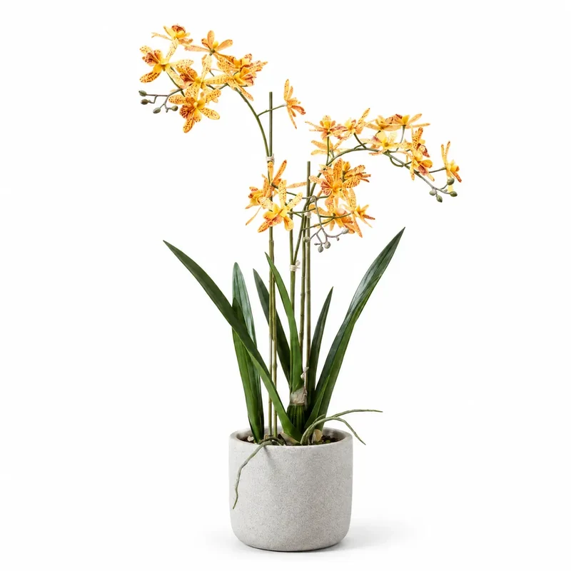 Künstliche Orchidee – Renanthera, 56 cm im Topf