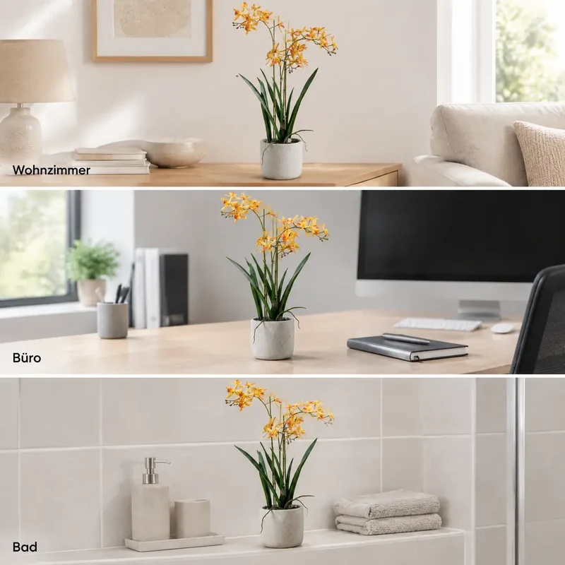 Künstliche Orchidee – Renanthera, 56 cm im Topf