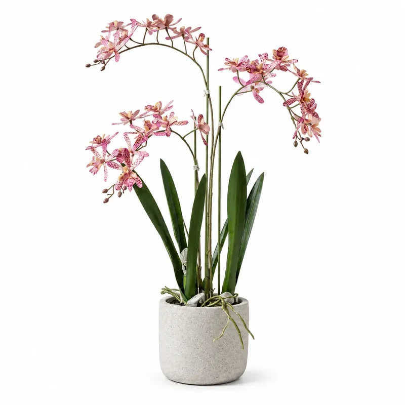 Künstliche Orchidee – Renanthera, 56 cm im Topf