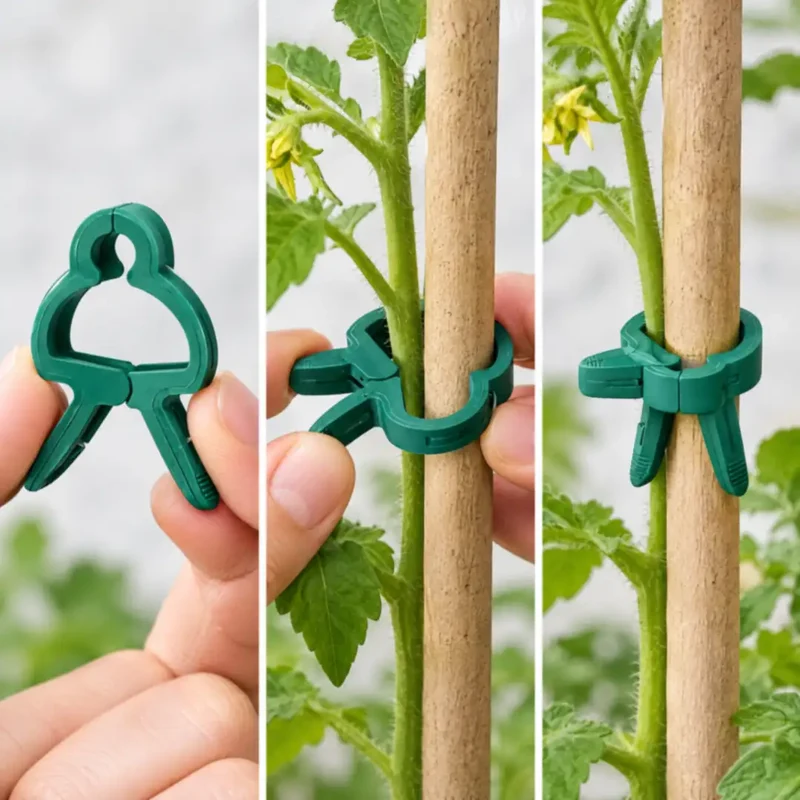 Pflanzenklammern – Tomatenclips für Stäbe & Rankhilfen