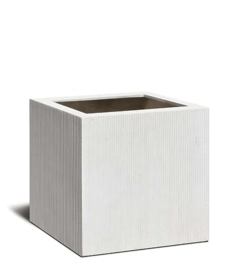 Pflanzkübel Tall Egg Pot – Eschbach Vertical Lines mit vertikaler Rillenstruktur