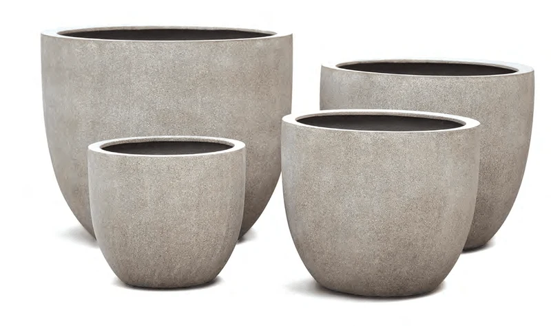 Pflanzkübel New Egg Pot – Eschbach Granite in Granit-Optik
