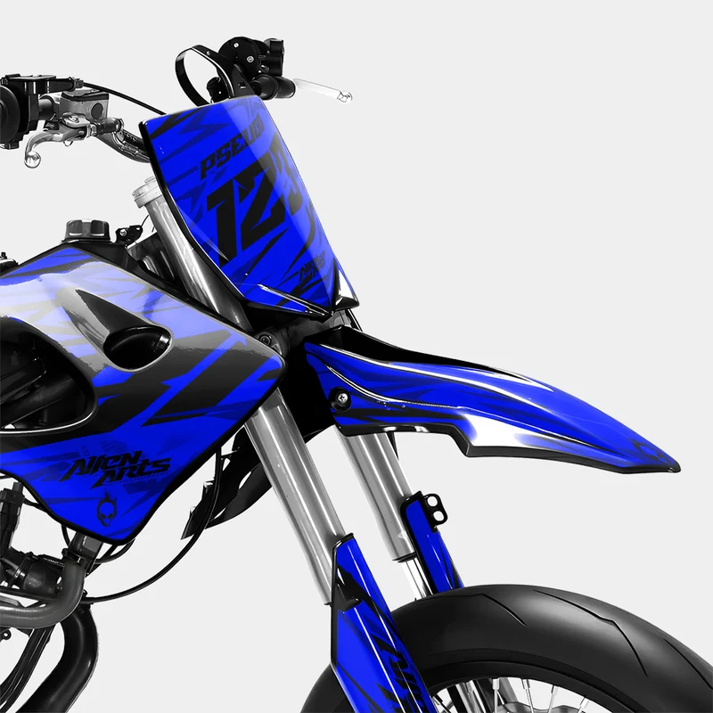 0RBIS - Kit deco DERBI 50cc - Bleu Foncé