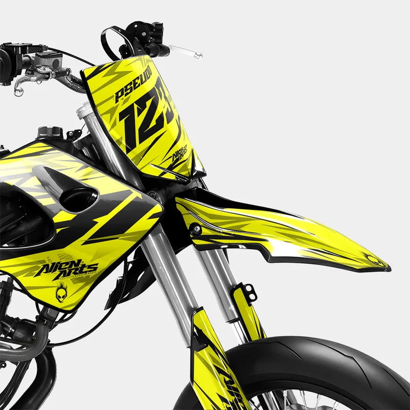 0RBIS - Kit deco DERBI 50cc - Jaune