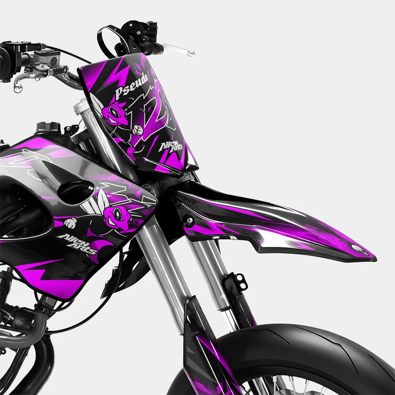 LISSE - Kit deco DERBI 50cc - Rose