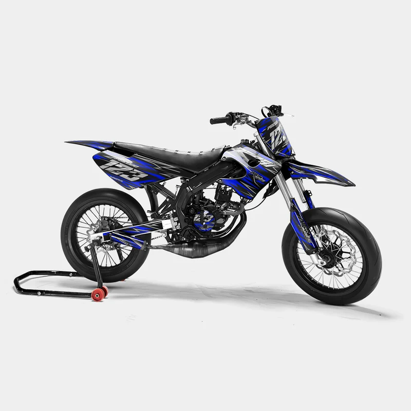LUEUR - Kit deco DERBI 50cc - Bleu Foncé