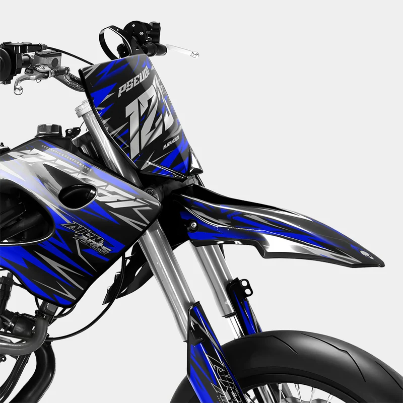 LUEUR - Kit deco DERBI 50cc - Bleu Foncé