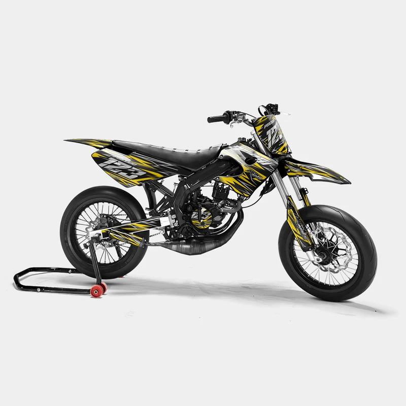 LUEUR - Kit deco DERBI 50cc - Jaune Foncé