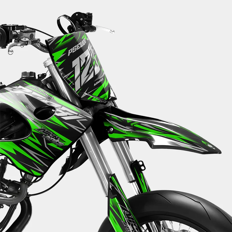 LUEUR - Kit deco DERBI 50cc - Vert