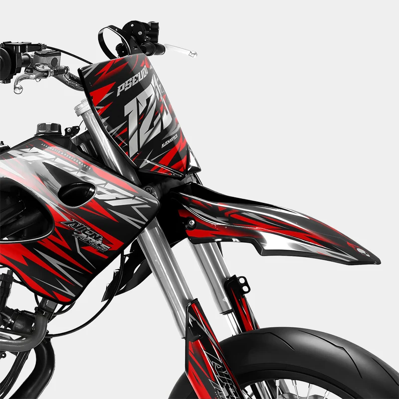 LUEUR - Kit deco DERBI 50cc - Rouge