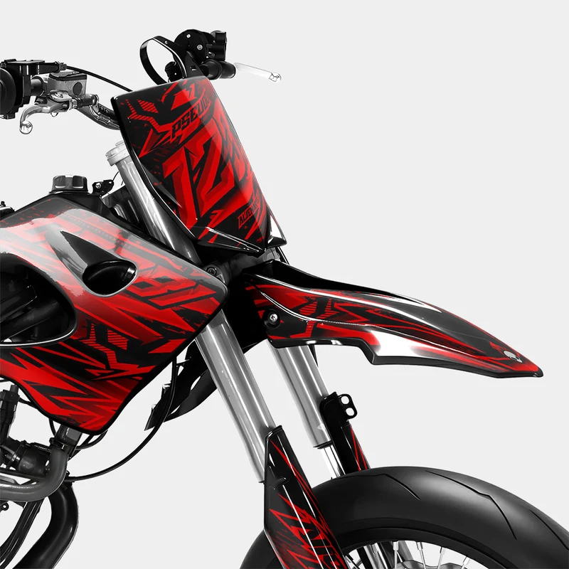 MIROIR - Kit deco DERBI 50cc - Rouge
