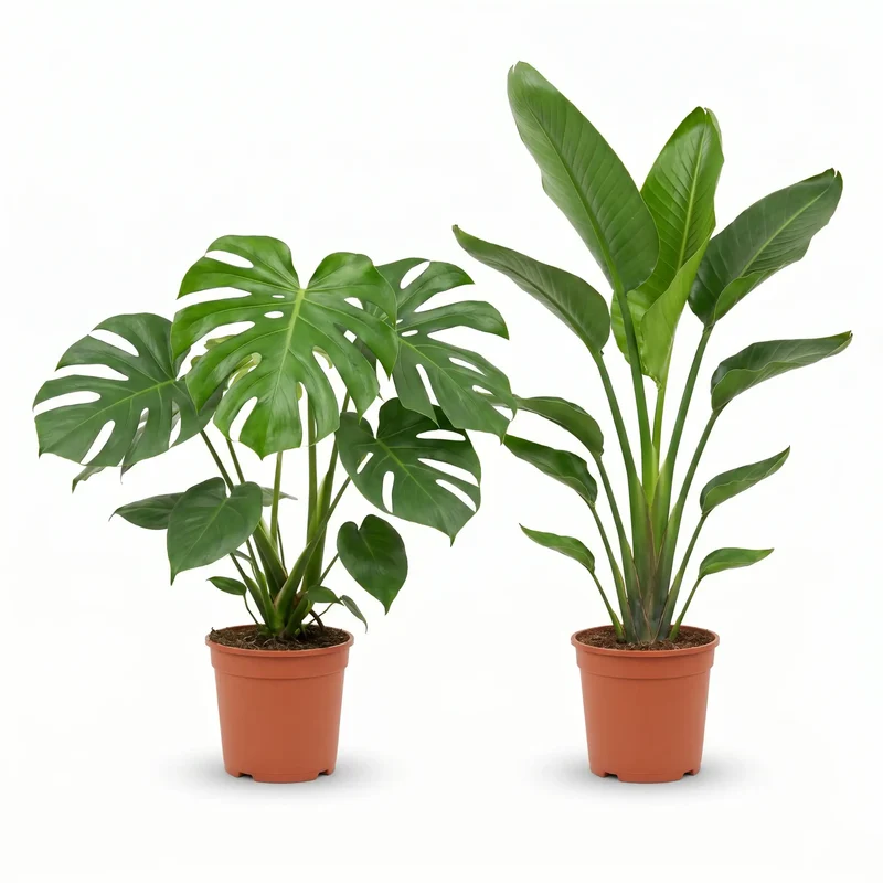 Monstera & Strelitzia Set