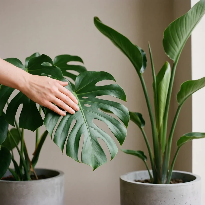 Monstera & Strelitzia Set