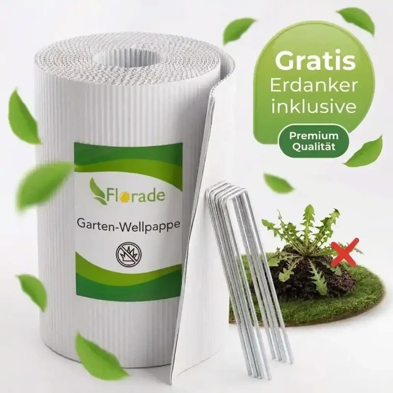 Premium Gartenpappe Set + GRATIS Metallanker
