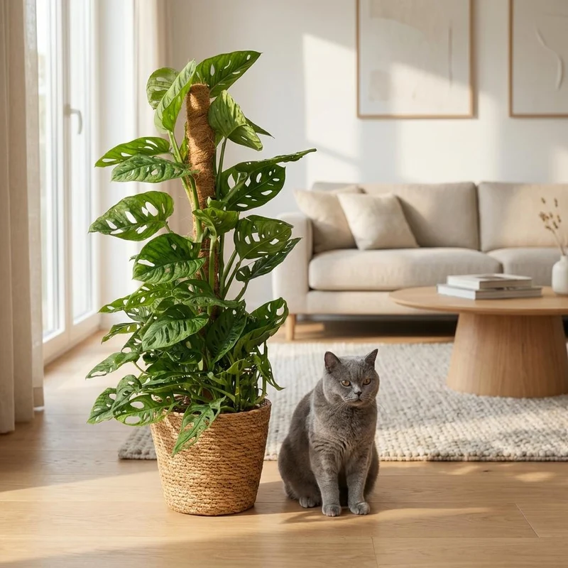 Monstera Adansonii Moosstab kaufen | Monkey Mask – ca. 90 cm