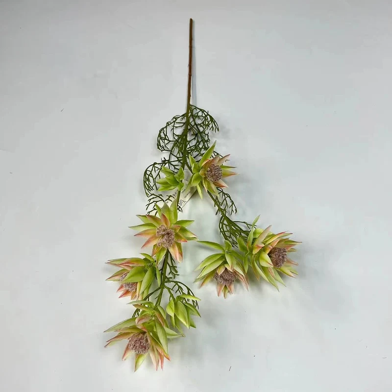 Künstliche Schneelilien, 69 cm, 6 Blütenköpfe, modern, für Hochzeit, Dekoration, Innenraum, realistisch, Kunstseide, vielseitig