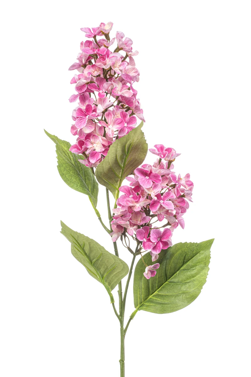 Hortensie Peegee künstlich 76 cm - 1 Stiel -Rosa