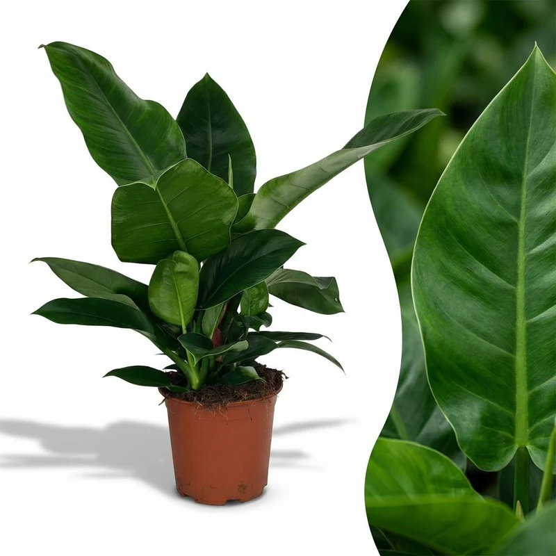 Philodendron Imperial Green kaufen | Zimmerpflanze – Topf Ø 19 cm, Höhe 65 cm