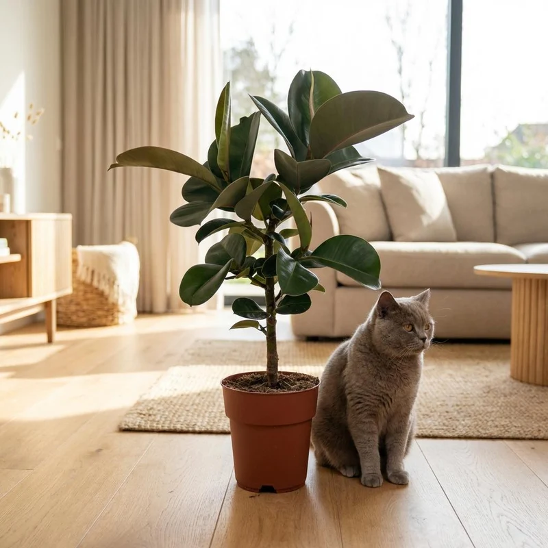 Gummibaum kaufen | Ficus Elastica Cloe – Topf Ø 19 cm, Höhe 65 cm